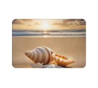 Evengigy Tapis de sol antidérapant pour intérieur et extérieur Motif paysage sur la plage 40 x 60 cm