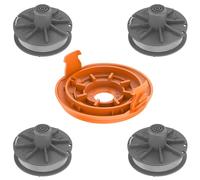 EVENLINKICS 5307-20 Bobines de fil compatibles avec les coupe-bordures Gardena 9807, 9808, 9809, 9827, 8846, 8847, 8848, 9870, 9872, 9874 (4 bobines de fil + 1 couvercle de débroussailleuse)
