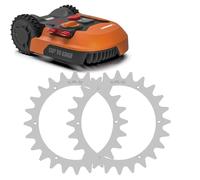Evenlinkics Pointes pour tondeuse robot Worx Landroid L, pointes de 225 mm avec 12 vis, ébavurées, amélioration de la traction pour robot tondeuse.
