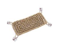Evenlyao Hammock Reptile Lizard Hammock Terraristique Lézard Habitat Décor Accessoire de Décoration d'habitat en fibre d'herbe naturelle Triangle Petits Animaux Hamac Lit