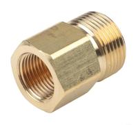 Evenoonest Adaptateur de nettoyeur haute pression M22 x 1,5 vers G 3/8" pour connecteur de lance de tuyau, raccord rapide en laiton pour pompe de jardin, max 400 bar