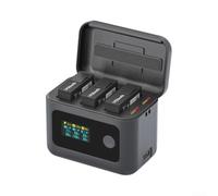 Evenoonest Boîtier de charge rapide 24 W pour DJI pour Osmo Action 360 II | Hub de chargeur intelligent avec écran LED, triple fente pour l'organisateur de batterie, solution efficace pour le camping