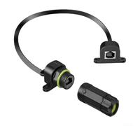 Evenoonest Câble d'extension Ethernet plat CAT6, 10 Gbit/s | PoE++ 100 W, TPE, compatible avec Starlink V5, pour camping-cars et SUV, routage sans perçage le long des murs ou des tapis