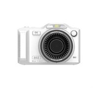 Evenoonest Caméra ABS 4K avec lentilles avant et arrière WiFi (blanc) | Corps en ABS, léger 16 x 13 cm, disponible en 4 couleurs, résistant aux chocs, design portable