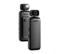 Evenoonest Caméra d'action ABS 4G WiFi Vidéo Audio Caméra d'action ABS 4G | Coque en ABS, résistante aux chocs, finition noire, taille 11 x 3,5 x 8 cm, pour un design extérieur robuste