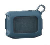Evenoonest Coque en silicone antichoc pour haut-parleur GO4 JBL (bleu) | Avec sangle amovible, étui souple résistant aux rayures, prise en main ergonomique pour les trajets quotidiens et l'aventure