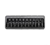 Evenoonest Jeu de 31 douilles 3/8 pour Torx Hex Triple Square | CR-V pour acier S2 résistant aux chocs avec poignée antidérapante, kit de finition noire, entretien du véhicule et tâches de