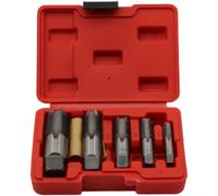 Evenoonest NPT Kit d'outils de réparation de filetage en acier pour robinet | Construction en acier à roulement, cannelures de précision, tuyaux métalliques de 0,35 à 1,9 cm avec étui de rangement à code
