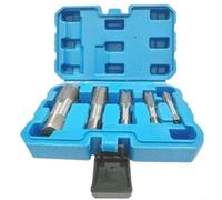 Evenoonest NPT Kit d'outils de réparation de filetage en acier pour robinet | Construction en acier à roulement, cannelures de précision, tuyaux métalliques de 0,35 à 1,9 cm avec étui de rangement à code