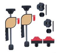 Evenoonest Pour établi à dégagement rapide - Collier de serrage 20 mm | Étau de table en alliage avec coussinet en caoutchouc antidérapant pour un maintien sûr des angles, kit de fixation noir