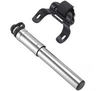 Evenoonest Pour mini pompe à vélo 130 psi, double valve, tuyau intégré | Alliage d'aluminium CNC, haute pression 130 psi, double valve Presta/Schrader, gonflage rapide, pour commutation, 1 pièce