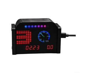 Evenoonest Sim Racing Écran de tableau de bord compact 9,2 x 6,5 x 4,3 cm | Lecture de la vitesse et de la télémétrie en temps réel, compatible avec Thrustmaster, Logitech, Moza et SIMAGIC