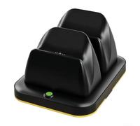 Evenoonest Station de charge double pour PS5 pour manettes Dualsense | Charge rapide 5 V 2 A, charge avec 7 modes RVB pour l'éclairage, statut LED rouge/vert, charge sans retirer les manchons en