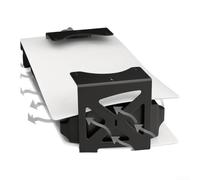 Evenoonest Support de bureau en métal compatible avec PS5 | Pour Slim Digital Edition, support en acier robuste de 2 mm pour le rangement de la console, accessoire de jeu compact de 17