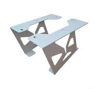 Evenoonest Support de bureau en métal compatible avec PS5 | Pour Slim Digital Edition, support en acier robuste de 2 mm pour le rangement de la console, accessoire de jeu compact de 17