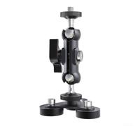 Evenoonest Support magnétique en aluminium pour Insta360 X6 Series | Pour caméras d'action avec rotule pivotante à 360 degrés, clôture sécurisée et métal pour support de surface compatible