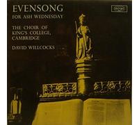 Evensong For Ash Wednesday