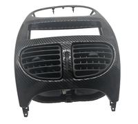Évent Climatiseur Voiture Compatible avec Peugeot pour 206 noir tableau de bord sortie panneau de climatisation ventilateur Padd AC grille d'aération pièces intérieures 8211C1 8211C3 8264Y0(Color:Midd