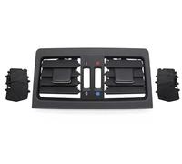 Évent Climatiseur Voiture Compatible avec série 3 E90 E91 335i 328i 318i 325i 330i 320i 2005-2012 Intérieur Noir Beige Panneau couverture sortie de grille d'aération arrière AC(Color:Black)