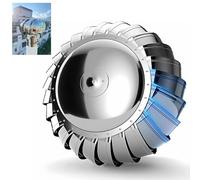 Évent de capuchon de pluie d'éolienne de toit de ventilateur de turbines de toit rondes calibre 75-800 mm, de cheminée rotatif en acier inoxydable 304 étanche à l'eau(160mm/6.3in)