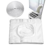 Évent de fenêtre AC - Matériau en tissu durable, mécanisme de serrage par cordon, protection résistante intempéries, conception d'installation rapide | Couvercle de tuyau d'échappement de climatis