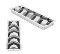 Évent de Persiennes de Bateau, 5 Fentes d'Aération à Persiennes de Rectangle Conduit en Acier Inoxydable Grille de Ventilation Sortie de Ventilateur Évent de Flux d'Air pour Yachts Bateau Marine