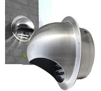 Évent de Sortie d'air 3 "4" 6 ", Couvercle d'échappement Mural, Grille d'échappement en Acier Inoxydable 304, résistant à la Pluie, antirouille, Couvercle d'aération de