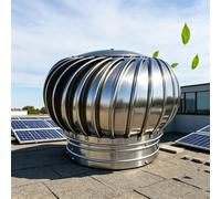 Évent De Toit Turbo À Économie D'énergie For Capuchon D'aération De Grenier | Résistant à la pluie, conception de lame coupe-vent, évacuation d'air efficace, rotation stable(250mm/10in)