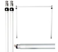 Event Décor Shop Cadre de toile de fond réglable robuste 3 x 3 m - Système de support portable pliable avec montants et barre transversale pour salons, expositions, photographie et vidéographie