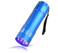 Event Decor Shop Lampe de poche UV, lampe torche ultraviolette, détecteur de lumière noire pour urine d'animaux domestiques, taches de tapis, faux billets, petite lampe de poche, détection des taches
