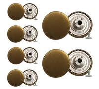 Event Decor Shop Lot de 10 boutons de jeans en laiton avec marteau à vis arrière sur attaches de fixation de rechange pour réparation de pantalons en denim, bricolage, vestes, vêtements en cuir