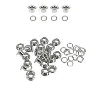 Event Decor Shop Lot de 100 œillets en forme de tonneau de 8 mm de long avec rondelles pour travaux manuels en cuir, loisirs créatifs, couture - Idéal pour sacs, vêtements et scrapbooking