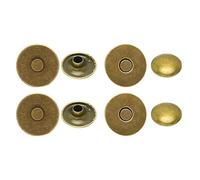 Event Decor Shop Lot de 2 boutons-pression magnétiques en bronze de 18 mm à double rivets pour sac à main, loisirs créatifs, vêtements, sacs, fermeture coupe-vent