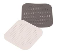 Event Decor Shop Lot de 2 filtres de vidange à ventouse - Écrans de vidange en silicone souple, attrape-cheveux de baignoire, bouchon de déchets alimentaires, bouchon anti-obstruction pour