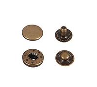 Event Decor Shop Lot de 20 boutons-pression en métal de 20 mm pour vêtements, toile, tissu, cuir, bois, couture, artisanat, réparation de sacs et de vestes - Bronze