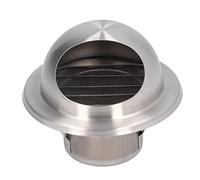 Évent en acier inoxydable, capuchon d'aération mural rond, couvercle de ventilation rond avec maille d'écran intégrée pour échappement mural externe
