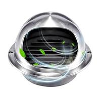 Évent externe, capot rond d'aération en acier inoxydable 304, 4", 6", 7", 8", 10", 12", hotte de sécheuse murale, extracteur, solide et durable, conduit imperméable à la pluie(70mm(2.8inch))