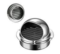 Évent externe, capuchon d'aération de sèche-linge mural d'extracteur 6 "8" 10 ", couvercle Grille à persiennes bloquant le des vents contraires(2.4inch60mm)