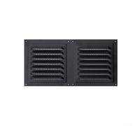 Évent mural en acier inoxydable de 30,5 x 15,2 cm avec grille d'aération à persiennes et écran en maille pour améliorer la circulation de l'air lors de l'entrée des débris (2)