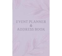 Event Planner & Address Book- Purple Design: Perfect for tracking guest contact information, gifts, RSVPs and more! Additional Note Pages for Event Planning!