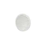 Évent rond anti-pluie en aluminium, Grille d'aération de grenier for Villa en acier léger, couvercle de Ventilation extérieur étanche(Milk,10cm/3.9")