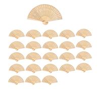 Éventail à main en bois pliable avec cadeaux souvenirs de mariage (lot de 24)