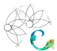 Éventail À Main LED - Éclairage Lumineux Accrocheur, Accessoire Clignotant De Fête De 11,8 Pouces De Longueur, Accessoire De Danse Sur Scène, Dispositif Pliable En Plastique ABS Dur | Jouet Lumineux P