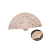 Éventail à Main Pliable en Bambou, Forme de Cœur, Style Vintage, Léger et Réutilisable, Accessoire pour Mariage, Soirée, Danse et Décoration, Ouverture Fluide, Personnalisable, Brise Silencieuse