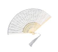 Éventail à main pliable en dentelle florale pour décoration d'intérieur, accessoires de danse, mariage, fête, cadeau pour mariage