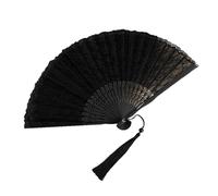 Éventail à main pliable en dentelle florale pour décoration d'intérieur, accessoires de danse, mariage, fête, cadeau pour mariage