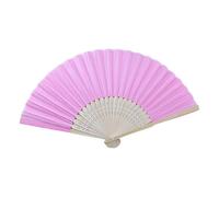 Éventail à main pliable en soie Pure PAI - Éventail de peinture de calligraphie en soie pour femme, éventail pliable en bois de soie