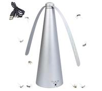 Éventail anti-mouches pour tables, ventilateur portable efficace pour dissuasion des mouches pour tables alimentaires, alimentation USB et piles, gadget portable pour intérieur et extérieur