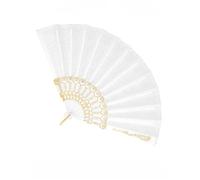 Eventail en tissu brodé blanc - BOLAND - Granada - Femme - Adulte