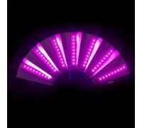 Éventail Chinois À LED - Éventail Pliable, Alimenté par Batterie, Accessoires De Festival, Décoration De Danse, Ventilateur De Bar dans Un Ventilateur Disco Lumineux, Accessoires De Performance D